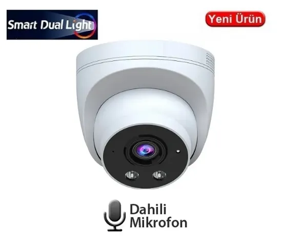 EZCOOL EZ-1115IPS 5MP 2.8MM SMART DUAL SESLİ POE  IP DOME KAMERA resmi