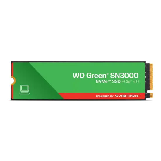 500GB WD GREEN M.2 NVMe SN3000 5000/4000MB/s WDS500G5G0E SSD resmi