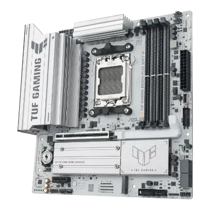 ASUS TUF GAMING B850M-PLUS WIFI 7 AMD ANAKART BEYAZ resmi