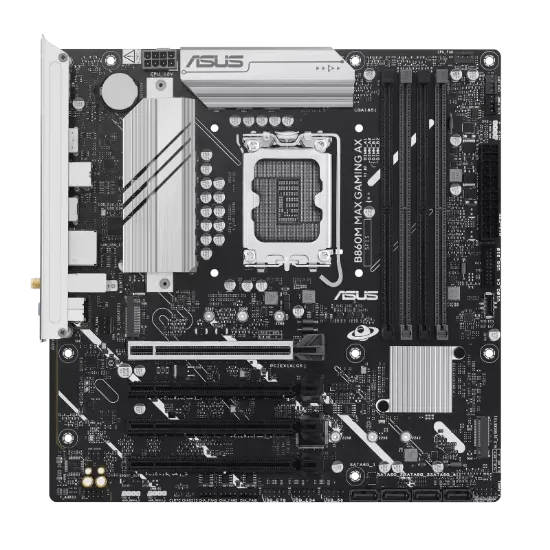 ASUS B860M MAX GAMING AX INTEL SOKET 1851 ANAKART resmi