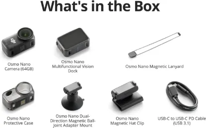 DJI OSMO NANO 64GB AKSIYON KAMERA resmi