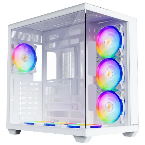 JAMES DONKEY STARK S801 7X ARGB 650W GAMING CASE WHITE resmi