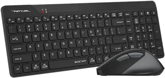 A4 TECH FG2400 Q SILENT 2.4 GHZ AİR2 SİYAH KLAVYE+MOUSE resmi