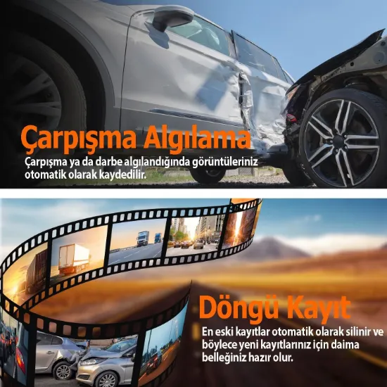 REXING V1 LITE 2K WIFI ARAC KAMERASI + 32GB SD KAR resmi