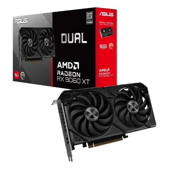 ASUS DUAL-RX9060XT-16G AMD RADEON 128BIT 16GB VGA resmi