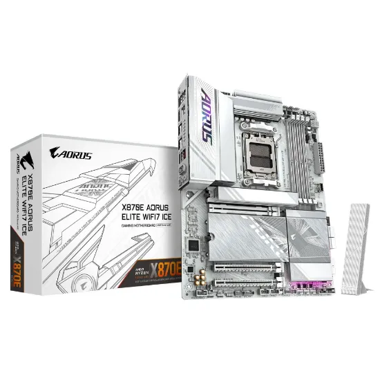 GIGABYTE X870E AORUS ELITE WIFI7 ICE DDR5 M.2 HDMI DP ATX AM5 resmi