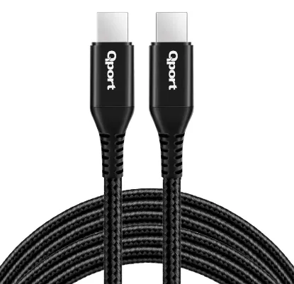 QPORT Q-TYPE-C3 3M TYPE-C 100W SUPER HIZLI PD SARJ VE DATA KABLOSU resmi