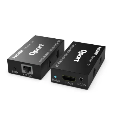 QPORT Q-HEX3 HDMI EXTENDER CAT6 60M 2 LI PAKET resmi