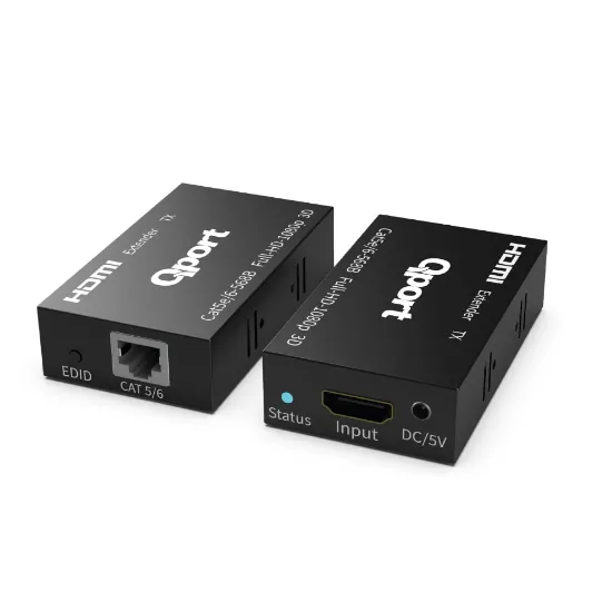 QPORT Q-HEX3 HDMI EXTENDER CAT6 60M 2 LI PAKET resmi