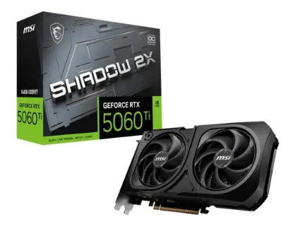 MSI GEFORCE RTX 5060 TI 16GB SHADOW 2X OC PLUS resmi