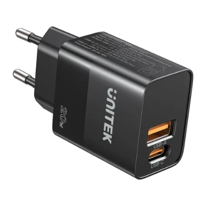 UNITEK 20W HIZLI ŞARJ ADAPTÖRÜ 1*USB-C (P1124ABK-EU) resmi