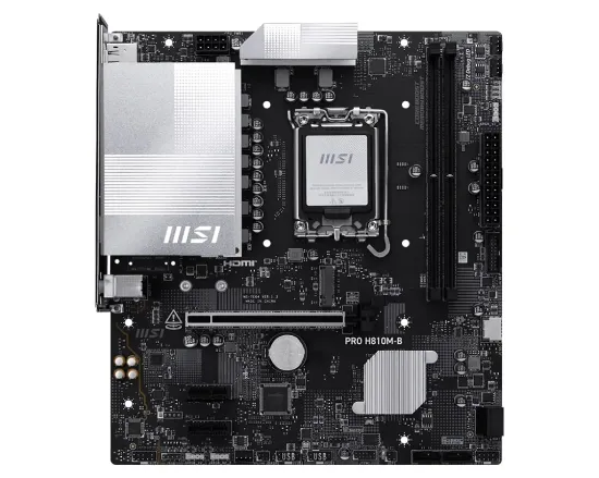 MSI PRO H810M-B DDR5 6400MHz (OC) M.2 mATX 1851P resmi