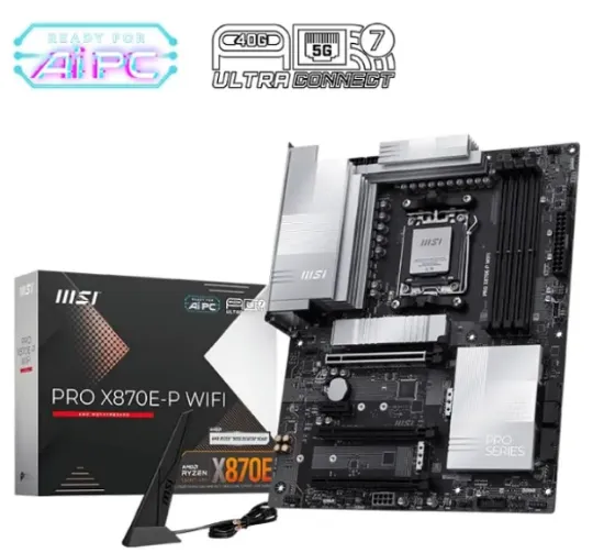 MSI PRO X870E-P WIFI AM5 DDR5 ANAKART resmi