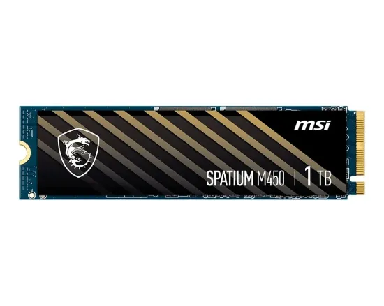 500GB MSI SPATIUM M450 PCIE 4.0 NVME M.2 V1 3000/2000MB/s resmi