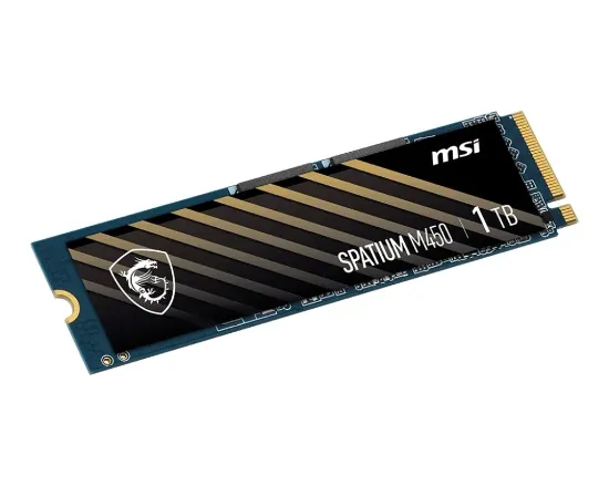 500GB MSI SPATIUM M450 PCIE 4.0 NVME M.2 V1 3000/2000MB/s resmi