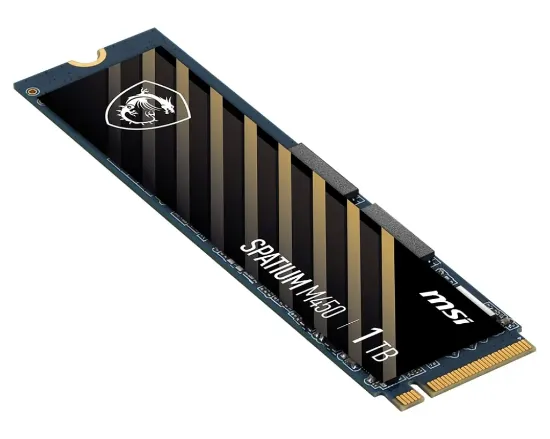 500GB MSI SPATIUM M450 PCIE 4.0 NVME M.2 V1 3000/2000MB/s resmi