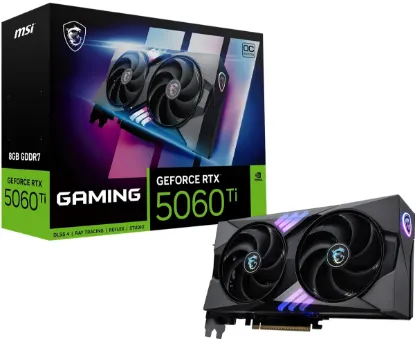 MSI GEFORCE RTX 5060 TI 8G 128BIT GAMING OC GDDR7 128B DX12 PCIE 5.0 X16 (3XDP 1XHDMI) resmi