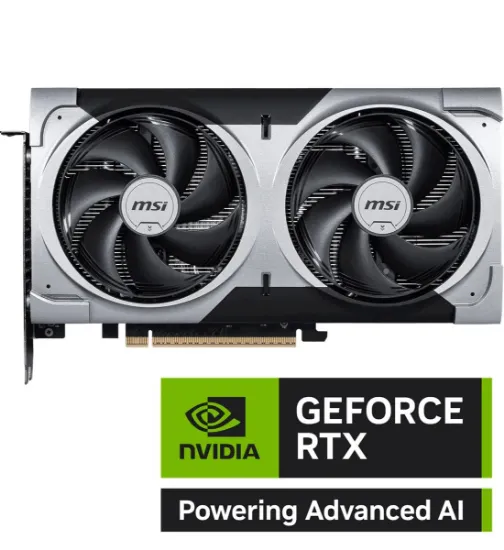 MSI GEFORCE RTX 5060 TI 8G VENTUS 2X OC PLUS 8GB GDDR7 128B DX12 PCIE 5.0 X16 (3XDP 1XHDMI) resmi
