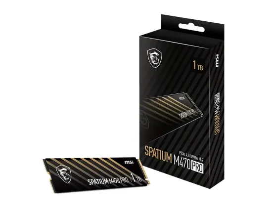MSI SPATIUM M470 PRO PCIE 4.0 NVME M.2 1TB resmi
