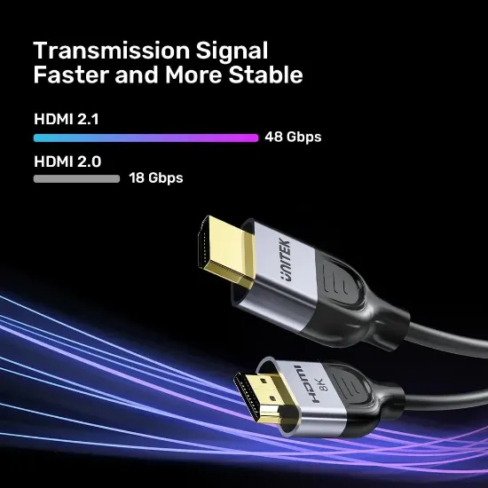 UNITEK HDMI2.1 KABLO 5MT 8K&60Hz (C11086GY-5M) resmi