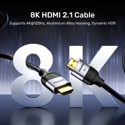 UNITEK HDMI2.1 KABLO 2MT 8K&60Hz (C11086GY-2M) resmi