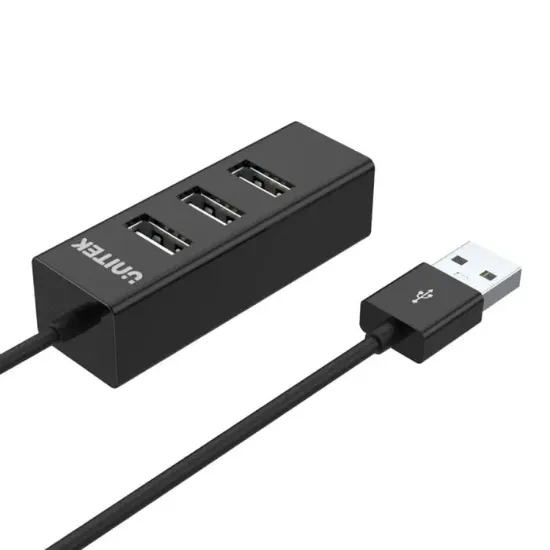 UNITEK TYPE-A TO 4 PORT USB HUB 80CM KABLO(Y-2140) resmi