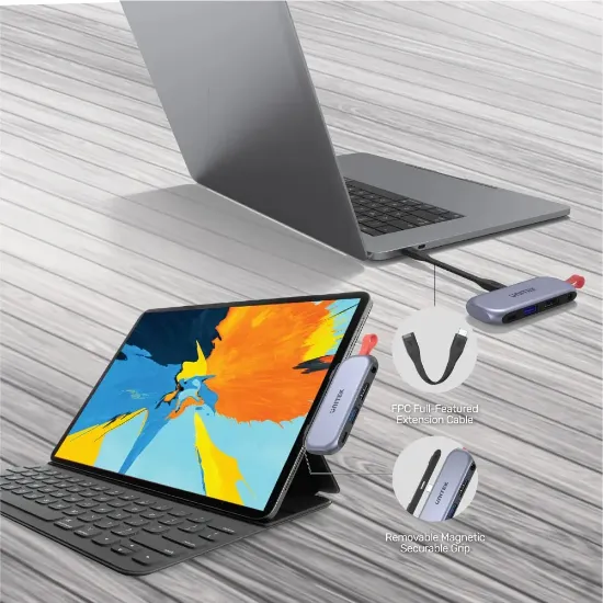 UNITEK USB-C 4in1 UNIVERSAL DOCKING IPAD (D1070A) resmi