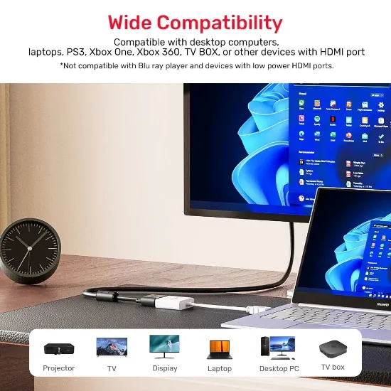 UNITEK HDMI TO VGA DÖNÜŞTÜRÜCÜ 1080P&60Hz(Y-6333C) resmi