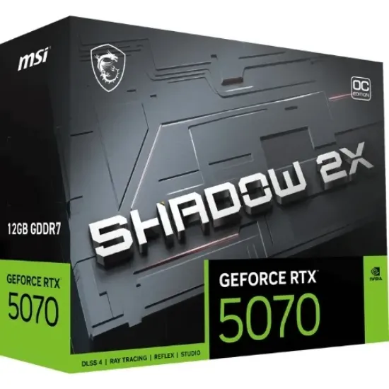 MSI GEFORCE RTX 5070 12G SHADOW 2X OC GDRR7 192Bit resmi