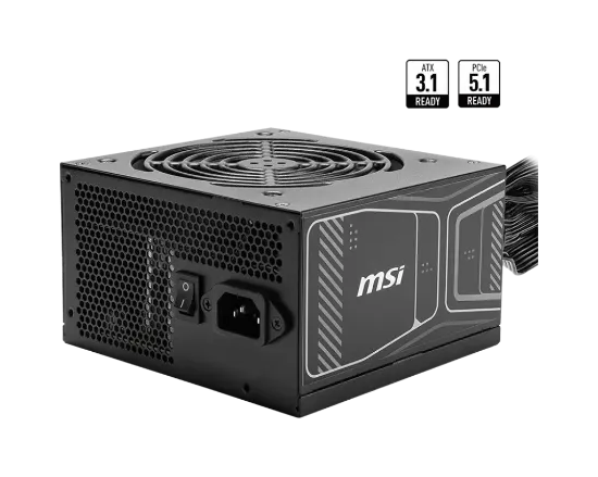 MSI MAG A850GN PCIE5 850W 80+ GOLD PSU NON-MODULAR resmi