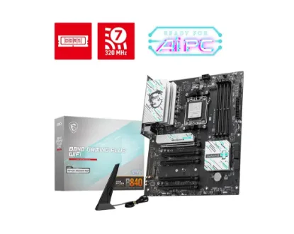 MSI B840 GAMING PLUS WIFI AM5 DDR5 8000(OC)Mhz ATX Gaming (Oyuncu) Anakart resmi