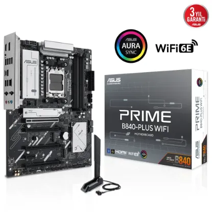 ASUS PRIME B840-PLUS WIFI AMD  DDR5 ATX ANAKART resmi