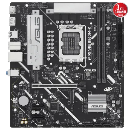 ASUS PRIME B860M-K SOKET 1851P DDR5 DP/HDMI SATA3 USB3.2 mATX ANAKART resmi
