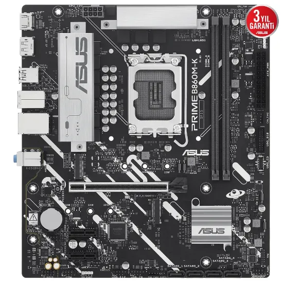 ASUS PRIME B860M-K SOKET 1851P DDR5 DP/HDMI SATA3 USB3.2 mATX ANAKART resmi