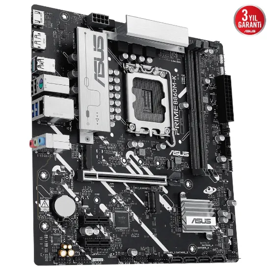 ASUS PRIME B860M-K SOKET 1851P DDR5 DP/HDMI SATA3 USB3.2 mATX ANAKART resmi