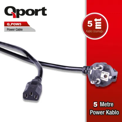 QPORT Q-POW5 5M POWER KABLOSU resmi