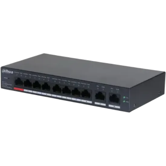 DAHUA CS4010-8ET-110 8xFE-2xGE BULUT YÖNETİLEBİLİR 110W POE SWİTCH resmi
