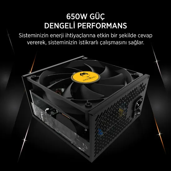 JAMES DONKEY JDP650 APFC 12CM 80+ BRONZE 650W PSU resmi