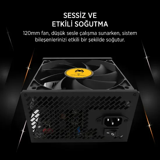 JAMES DONKEY JDP650 APFC 12CM 80+ BRONZE 650W PSU resmi