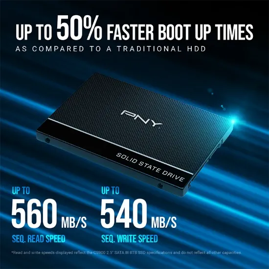 PNY CS900 500GB 535/500MB/s 2,5" SATA3 SSD (SSD7CS900-500-RB) resmi