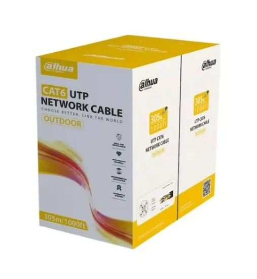 DAHUA DH-PFM920-6UN UTP DIŞ ORTAM (SİYAH) CAT6 BAKIR KABLO (PE) resmi