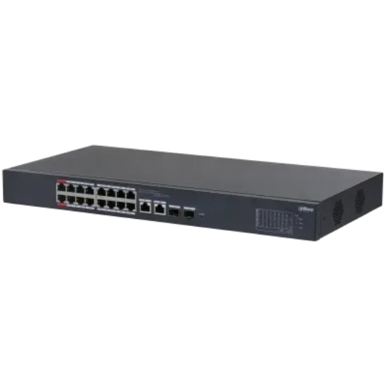 DAHUA CS4218-16ET-135 16 PORT16XFE-2XGE-2XGE/SFP YÖNETİLEBİLİR 135W POE SWİTCH resmi