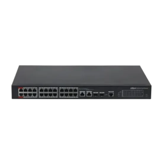 DAHUA PFS4226-24ET-240 24 PORT 24XFE-2GE-2SFP YÖNETİLEBİLİR 240W POE SWİTCH resmi