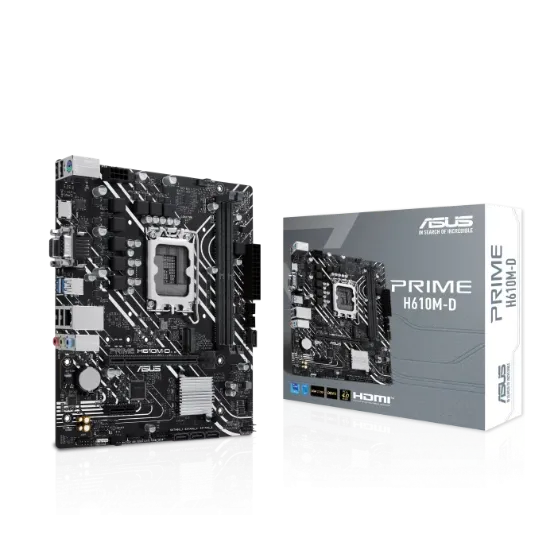 ASUS PRIME H610M-D DDR5 5600MHz M.2 HDMI mATX 1700p  resmi