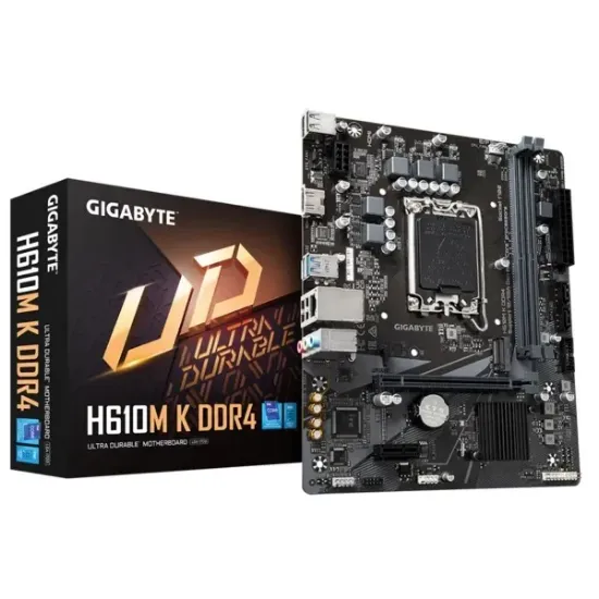 GIGABYTE H610M K DDR4 3200MHZ M.2 HDMI MATX 1700P resmi