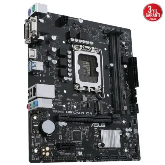 ASUS PRIME H610M-R D4-SI  DDR4 3200(OC) HDMI VGA 1700p mATX  resmi