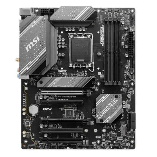 MSI B760 GAMING PLUS WIFI D5 M.2 HDMI DP LAN WİFİ ATX 1700P resmi