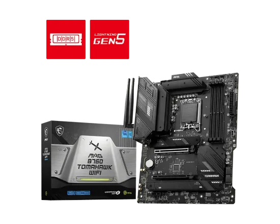 MSI MAG B760 TOMAHAWK WIFI DDR5 7000(OC) ATX 1700p resmi