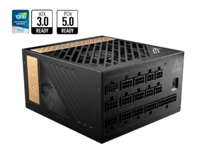 MSI MEG AI1300P PCIE5 1300W 80+ PLATINUM PSU resmi