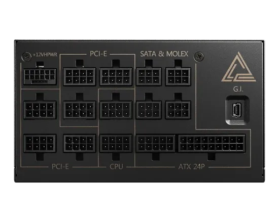 MSI MEG AI1300P PCIE5 1300W 80+ PLATINUM PSU resmi